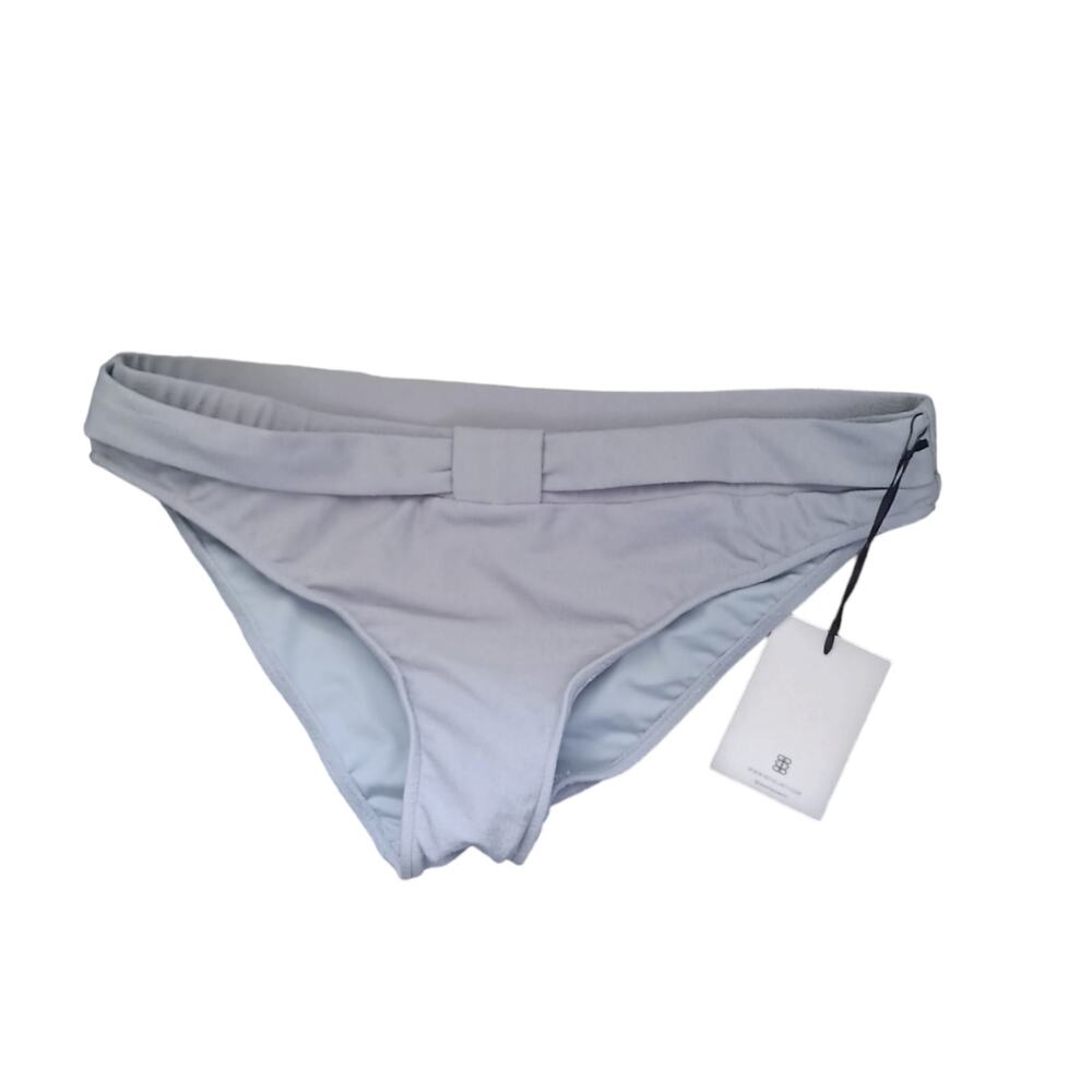 Revel Rey Swim Resort Bikini Bottoms Pale Blue Foldover Waist Women’s Size M New